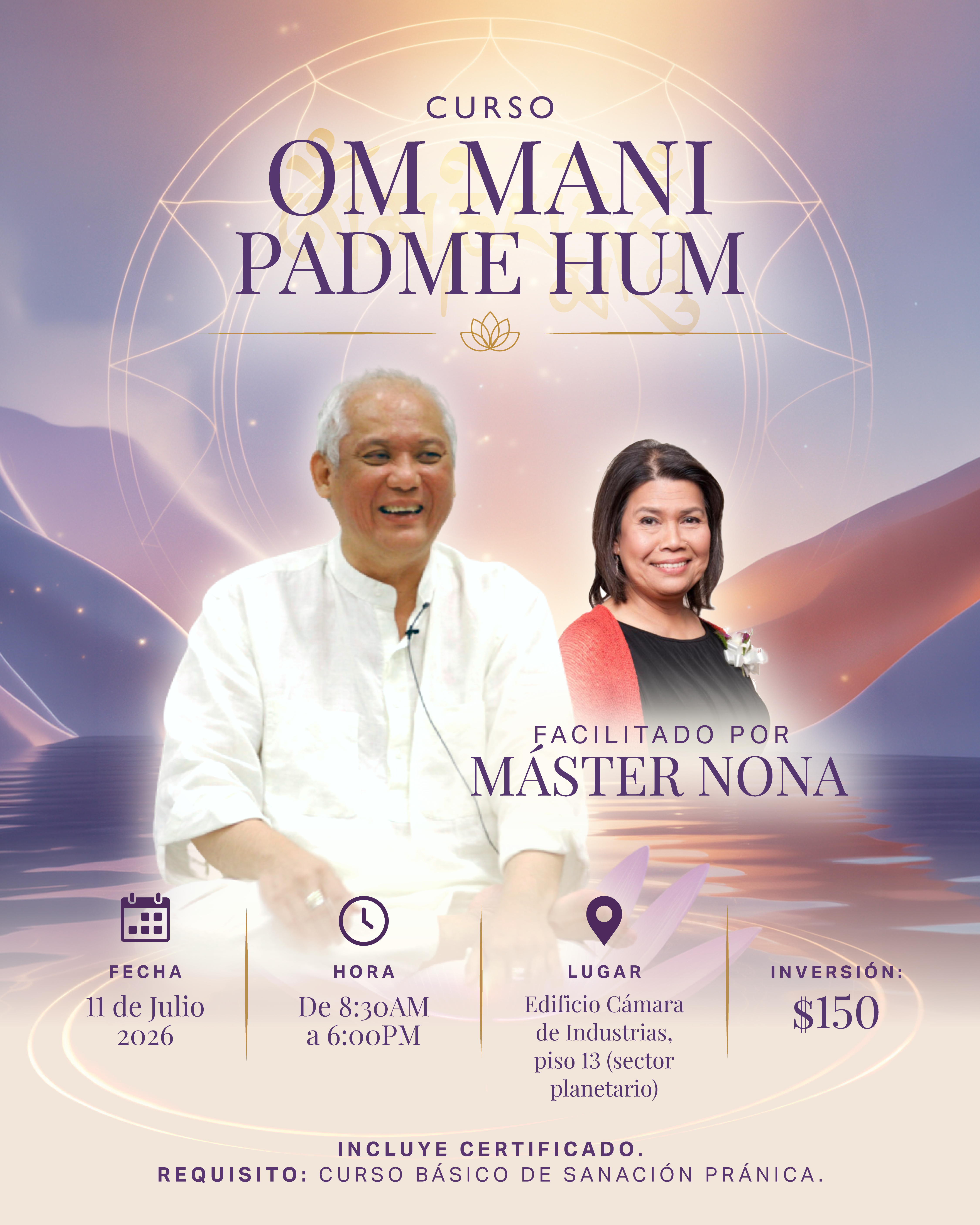 Curso Om Mani Padme Hum — Sábado 11 de Julio 2026
